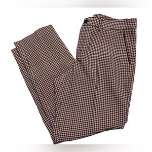 Bogner Houndstooth Crop Trouser Pants Women's Size 10
